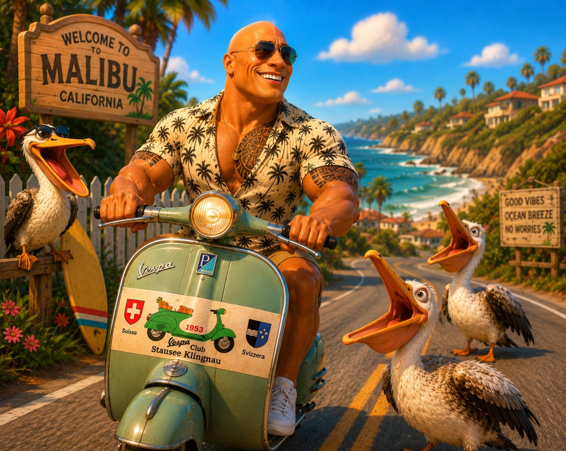 Dwayne Johnson Vespa Webpng